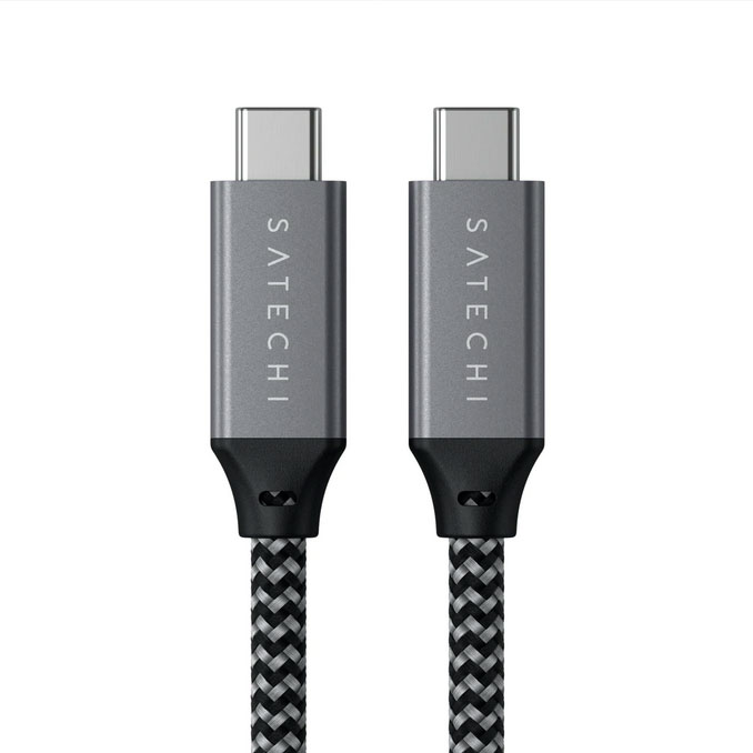 Кабель USB4 C-to-C Cable 25 см поддерживает зарядку 100Вт