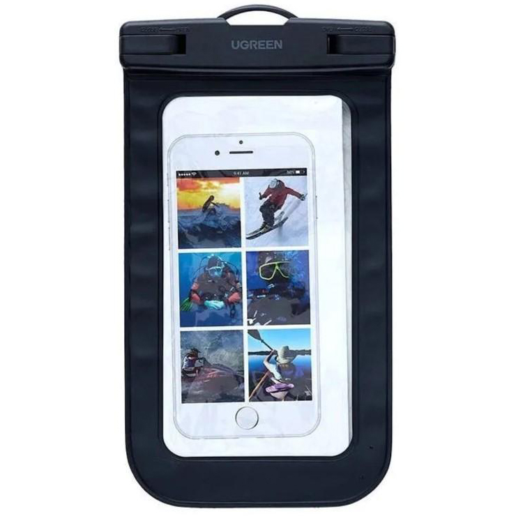 Чехол водонепроницаемый для смартфонов Ugreen LP716 (45181) Waterproof Phone Pouch чёрный