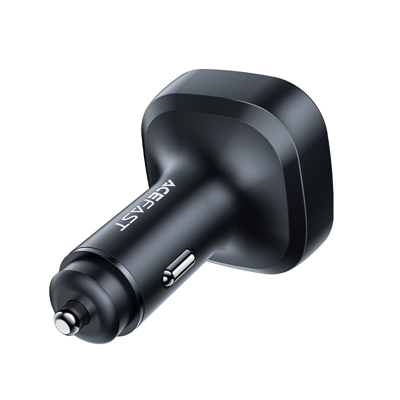 Автомобильное зарядное устройство Acefast B5 101W 2 x USB-C + USB-A Car Charger с OLED дисплеем (AF-B5-BK)