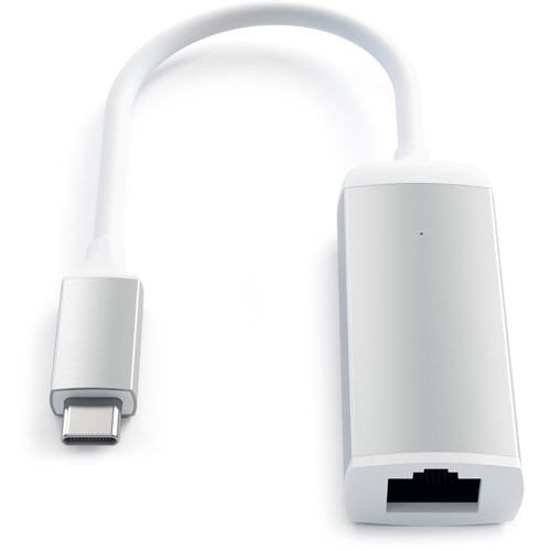 Адаптер Satechi USB Type-C to Ethernet Adapter (ST-TCENS) серебристый