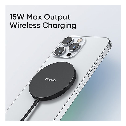 Беспроводное зарядное устройство Mcdodo Magnetic 15W MagSafe чёрное