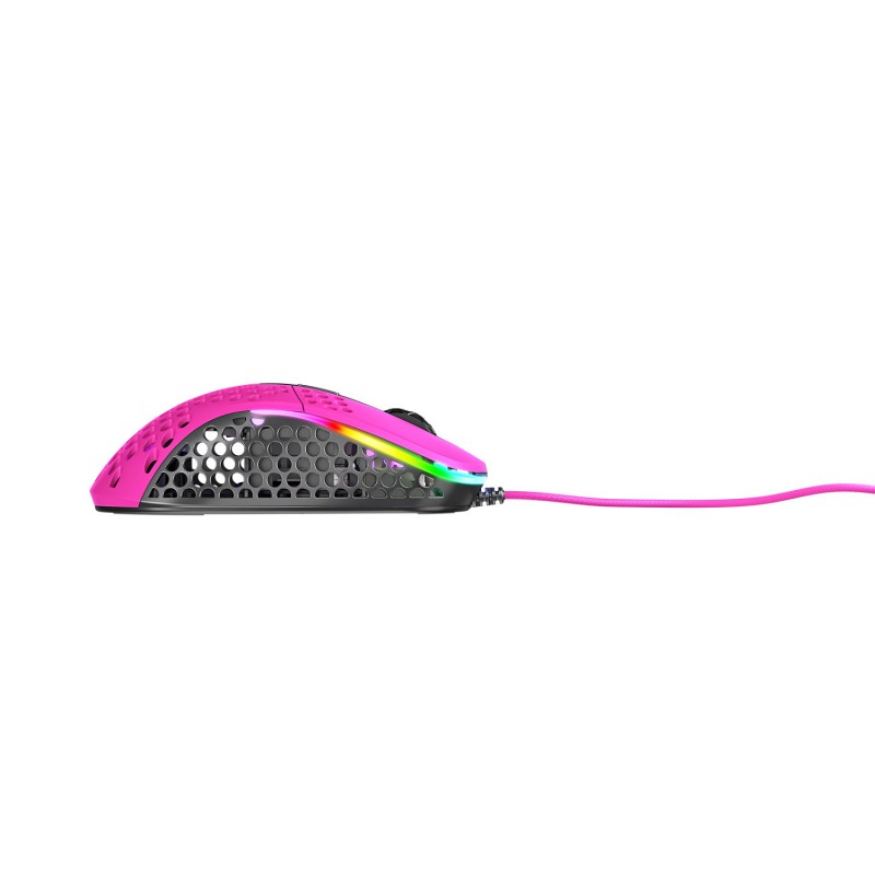 Игровая мышь Xtrfy M4 c RGB подсветкой розовая