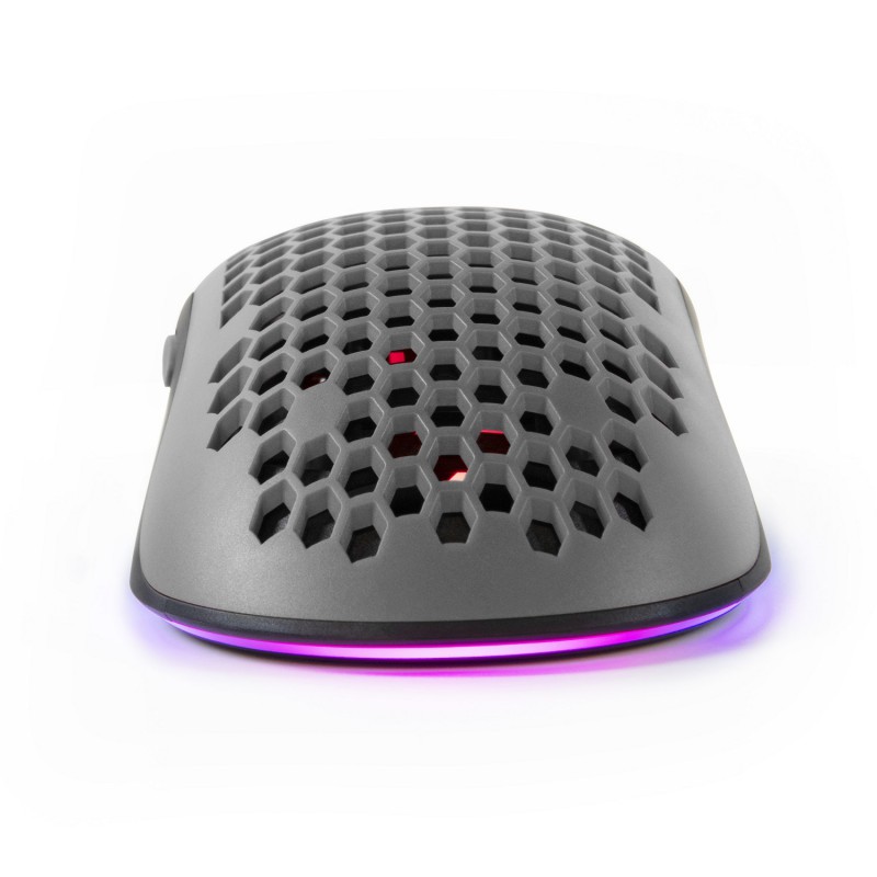 Игровая мышь Arozzi FAVO с RGB подсветкой чёрная/серая
