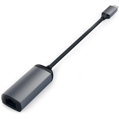 Адаптер Satechi USB Type-C to Ethernet Adapter (ST-TCENM) серый космос