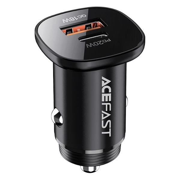 Автомобильное зарядное устройство Acefast B1 38W USB-C + USB-A (AF-B1-BK)