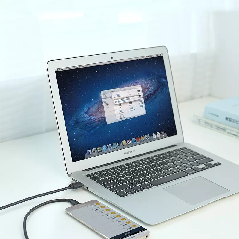 Кабель UGREEN US184 (20881) USB-A 3.0 Male to Type-C Male Cable Nickel Plating (0,5 метра) чёрный
