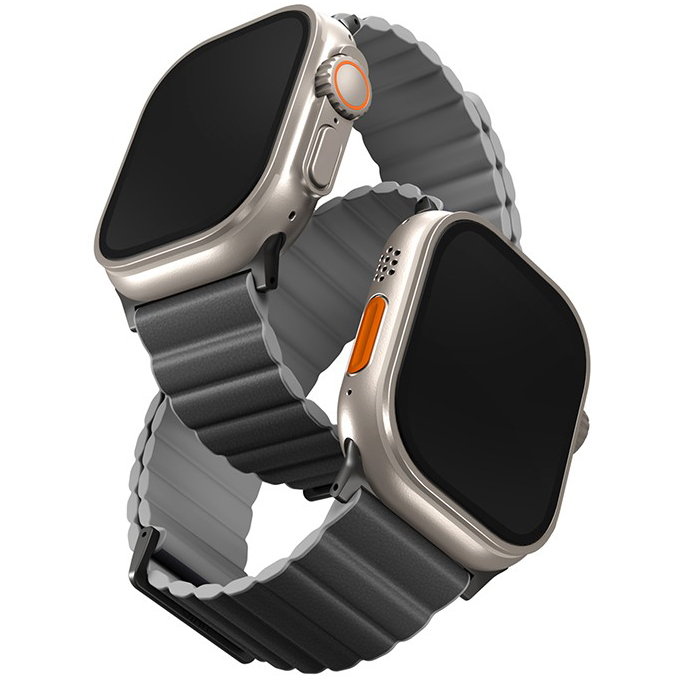 Ремешок Uniq Revix Premium Edition для Apple Watch 42/44/45/49 мм серый (45MM-REVPCHRAGRY)