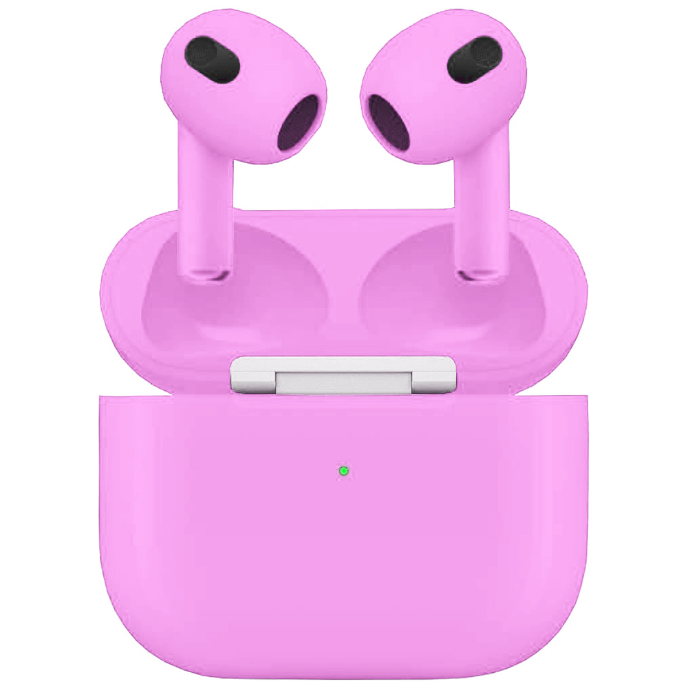 Беспроводные наушники Apple AirPods 3 (3‑го поколения) Custom Edition розовые матовые (полная покраска)