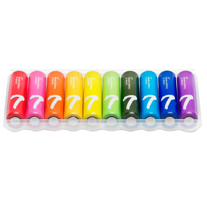 Батарейки Xiaomi Rainbow Batteries типа AAA (10 шт.) разноцветные