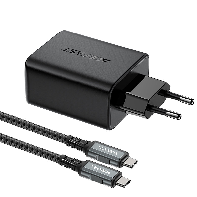 Сетевое зарядное устройство Acefast A17 GaN 65W USB Type-C / USB / HDMI HUB Charger с кабелем USB-C чёрное (AF-A17-BK)