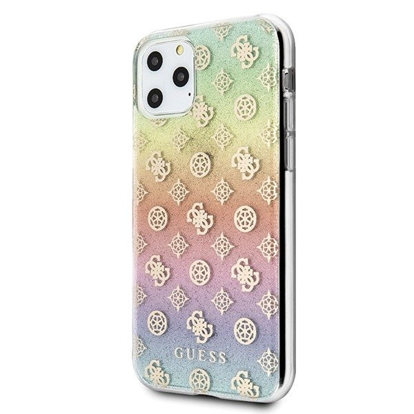Чехол Guess 4G Peony Hard для iPhone 11 Pro Iridescent Multicolor