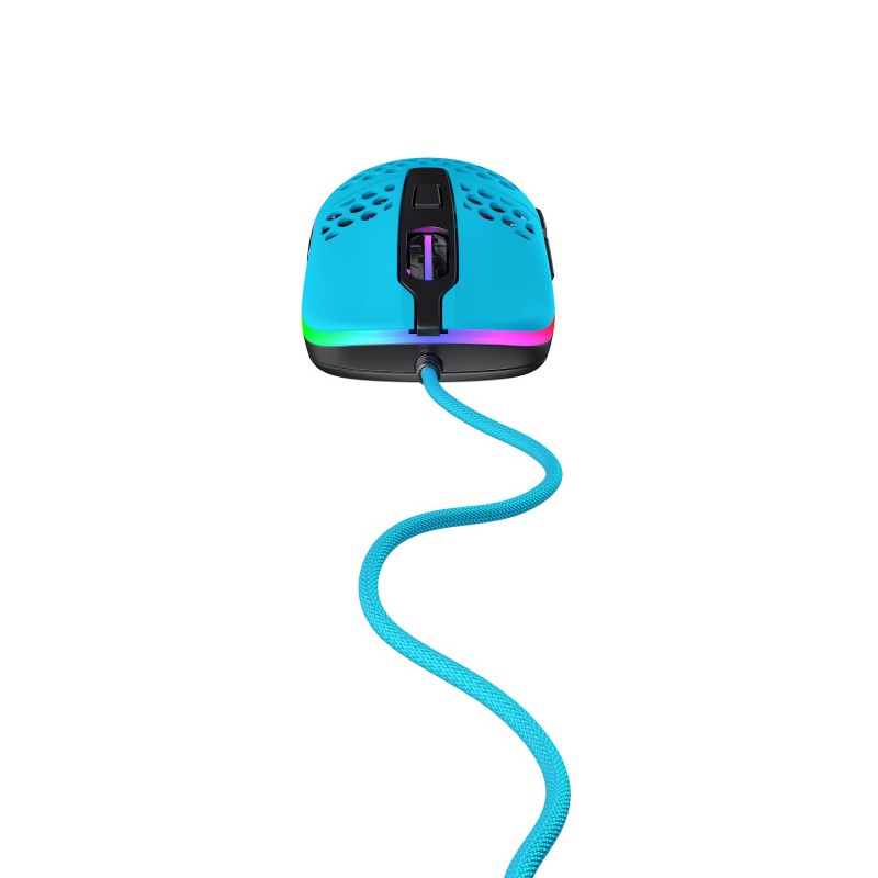 Игровая мышь Xtrfy M42 c RGB подсветкой голубая (Miami Blue)