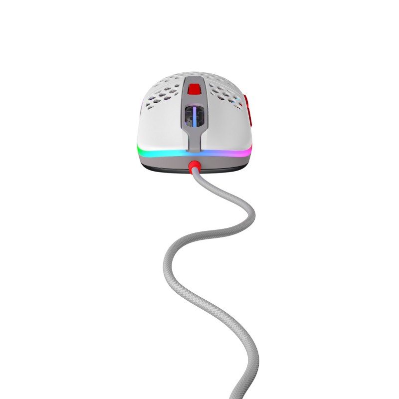Игровая мышь Xtrfy M42 c RGB подсветкой белая (Retro)