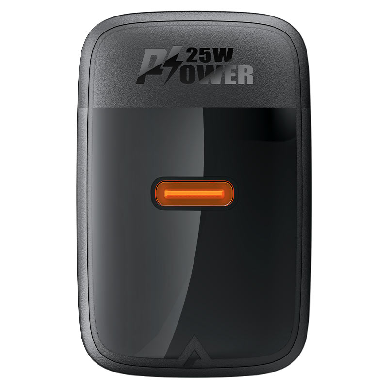 Сетевое зарядное устройство Acefast A104 USB Type-C PD25W GaN чёрное (AF-A104-BK)