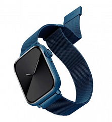 Ремешок Uniq для Apple Watch 41/40/38 mm Dante Strap Mesh Steel кобальт голубой