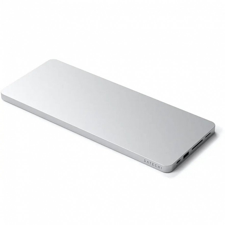 Док-станция Satechi USB-C Slim Dock для iMac (24-inch) серебристая (ST-UCISDS)