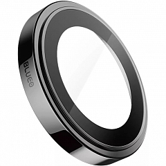 Защитное стекло на камеру BlueO SAPPHIRE Camera Lens metal armored для iPhone 15 Pro Black (+install) 3 шт.