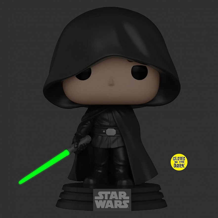 Фигурка Funko POP! Bobble Star Wars Mandalorian Luke Skywalker Hooded (GW) (Exc) (501) 61011