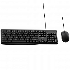 Комплект: проводная USB клавиатура и мышка UGREEN MK003 (15217) чёрный