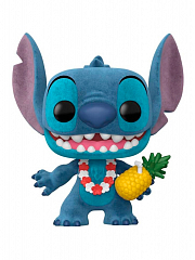 Фигурка Funko POP! Disney Lilo & Stitch Luau Stitch (Flocked) (Exc) (1567) (мягкое покрытие)