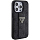 Чехол CG Mobile Guess Grip Stand PU 4G Triangle Diamond Metal Logo для iPhone 15 Pro Max чёрный