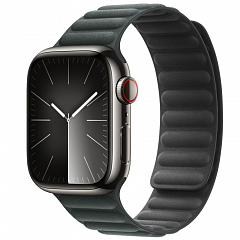 Ремешок Apple Magnetic Link для Apple Watch 41 мм (M/L) тёмно-зелёный (Evergreen)