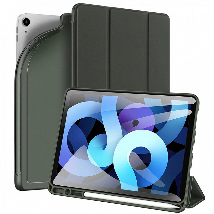 Чехол Dux Ducis Osom Series для iPad Air 10.9 (2020) тёмно-зелёный (Midnight green)