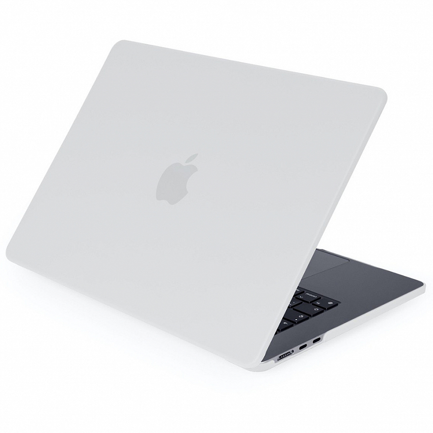 Чехол Crystal Case для MacBook Air 15" (M2 / M3, 2023) белый матовый