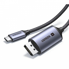 Кабель UGREEN (25157) USB-C to DisplayPort 8K Cable. Длина: 1 м. Цвет: черный/серый космос