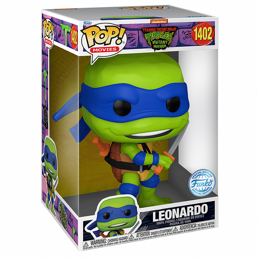 Фигурка Funko POP! Movies TMNT Mutant Mayhem Leonardo (Exc) 10" (1402) 73576