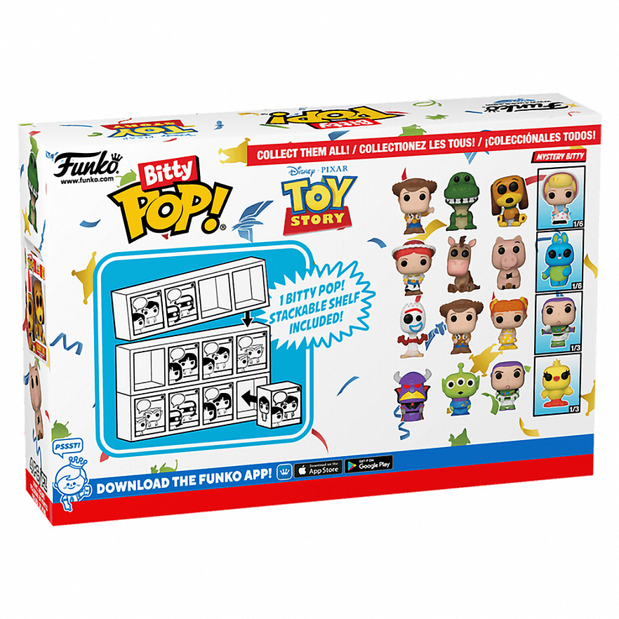 Фигурка Funko Bitty POP! Disney Toy Story Woody+Rex+Slinky Dog+Mystery (1 of 4) 4PK 73042