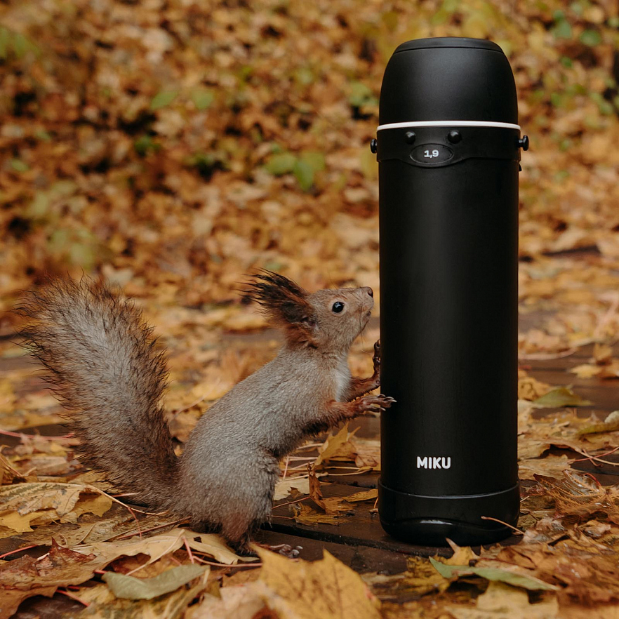Термос для напитков MIKU 1900 мл Чёрный (TH-PRO-1900B)