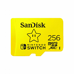 Карта памяти SanDisk microSDXC UHS-I card для Nintendo Switch 256 Гб желтая