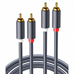Кабель UGREEN AV104 (30747) 2RCA - 2RCA Male - 1 метр