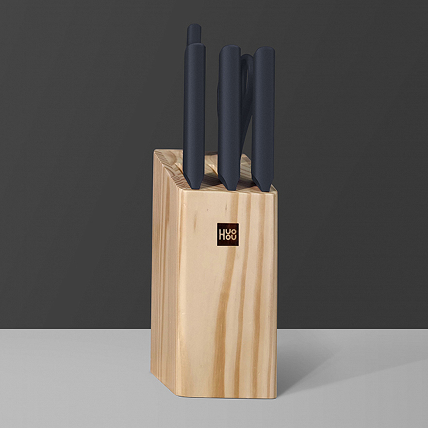 Набор ножей HuoHou 5+1 3Cr13 6-pcs kitchen knife Set Lite (HU0057)