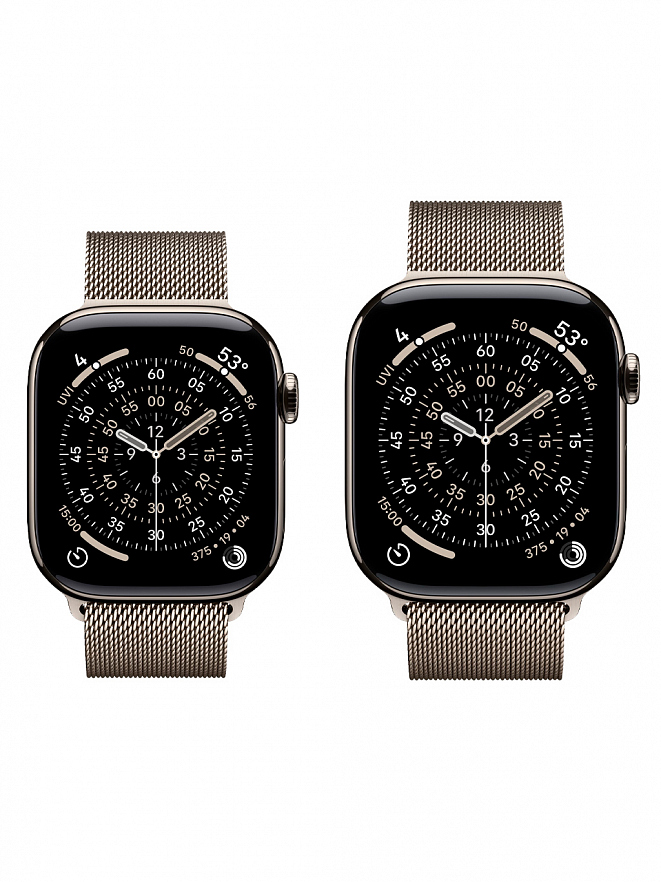 Часы Apple Watch Series 11 -  46mm титановые Milanese Black ML