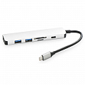 Мульти хаб Expander USB-C to HDMI 4K / 2 x USB / USB-C /  SD / microSD серебристый