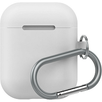 Чехол LAB.C Silicone Capsule 2in1 для Airpods белый