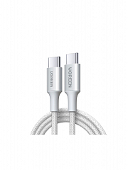 Кабель UGREEN USB-C - PD 5А - 1 метр плетеный титановый