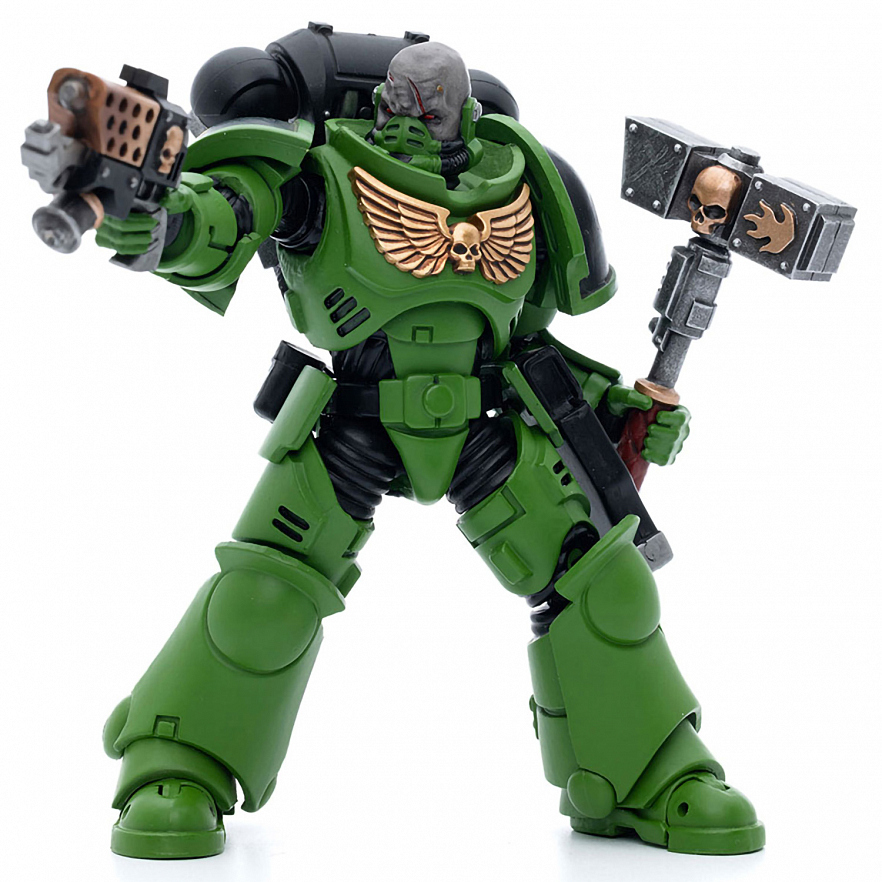 Фигурка Warhammer 40K Salamanders Assault Intercessors Sergeant Krajax 1:18