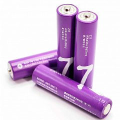 Комплект батареек алкалиновых ZMI Rainbow Zi7 тип AAA (уп. 4 шт) фиолетовые (4xAA7 purple)