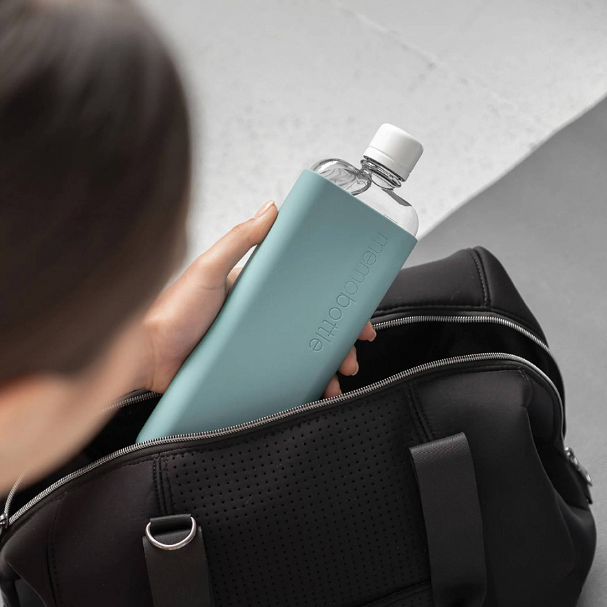 Чехол для бутылки Memobottle Slim голубой