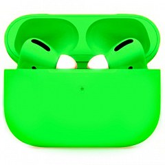 Беспроводные наушники Apple AirPods Pro Custom Edition салатовые матовые (полная покраска)