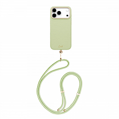 Чехол Uniq COEHL iPhone 17 Pro Max с ремешком зеленый (MagSafe)