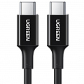 Кабель Ugreen US300 USB-C to USB-C 100W 5A Cable (1 метр) чёрный (80371)