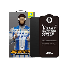 Защитное стекло BlueO AR Anti-reflective Black (ультра-прозрачное) для iPhone 16/15