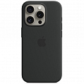 Чехол Apple MagSafe Silicone Case для iPhone 15 Pro чёрный (Black)