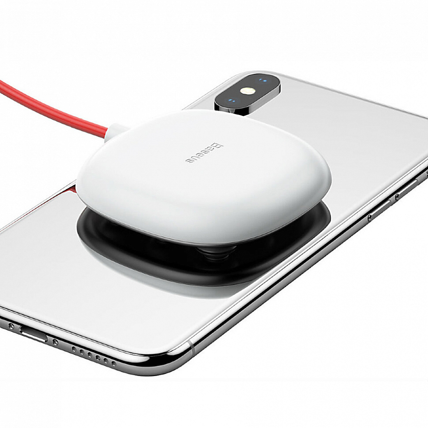 Беспроводное зарядное устройство Baseus Suction Cup Wireless Charger белое (WXXP-02)
