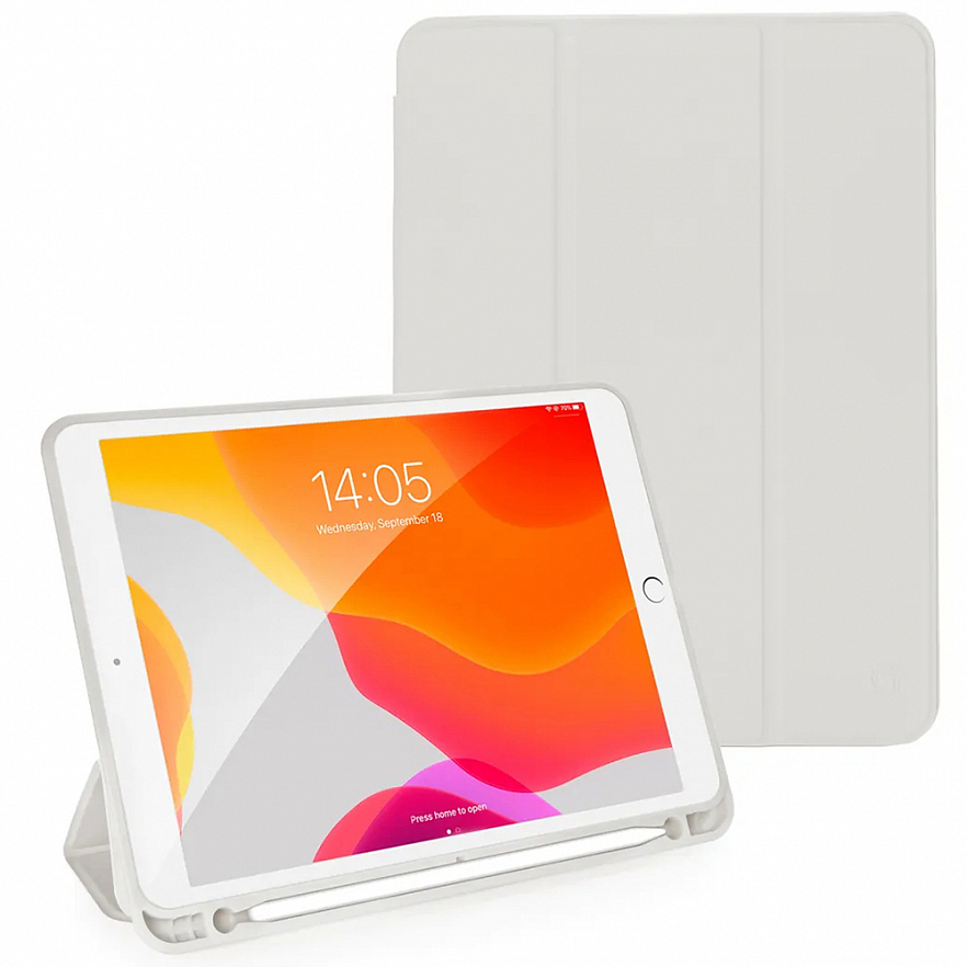 Чехол Guardi Milano Series для iPad 9.7"(2017-2018) / iPad Air / iPad Air 2 серый (Stone)