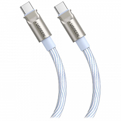 Кабель-ланьярд UGREEN L508 (35511) 60W USB-C To USB-C 30A (1.2 метра) голубой